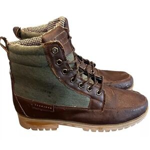 Sean John Kingswood Size 13  Mens Boots Brown &‎ Olive